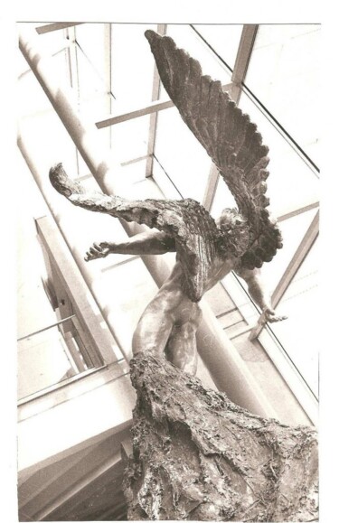 Scultura intitolato "LA PART DES ANGES (…" da Janine Margalef Piñol, Opera d'arte originale, Resina