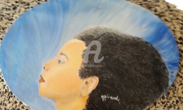 Painting titled "Andréa" by Agrimonti, Original Artwork, Oil