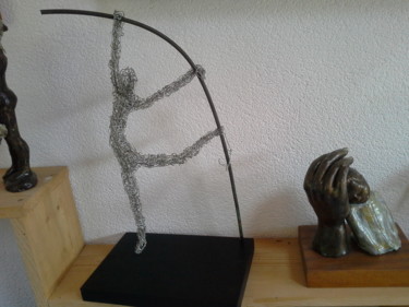 Sculpture intitulée "Acrobate 1" par Janine Le Cann, Œuvre d'art originale