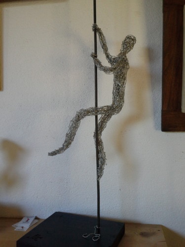 Sculpture intitulée "Acrobate 4" par Janine Le Cann, Œuvre d'art originale