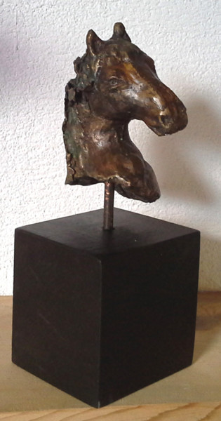 Sculpture titled "criniere-au-vent.jpg" by Janine Le Cann, Original Artwork, Metals