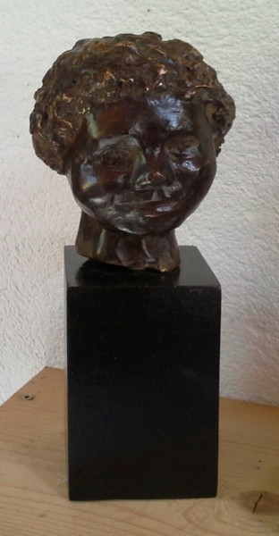 Sculpture intitulée "Papou" par Janine Le Cann, Œuvre d'art originale, Bronze
