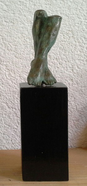 Sculpture intitulée "les petits pieds" par Janine Le Cann, Œuvre d'art originale, Bronze