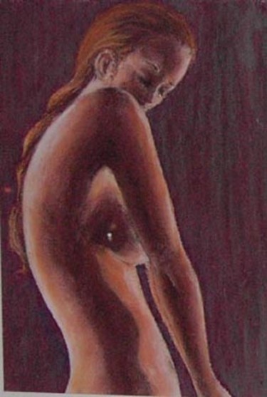 Dibujo titulada "nu" por Janine Le Cann, Obra de arte original