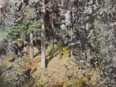 Pittura intitolato "Forest King's Kingd…" da Janis Zingitis, Opera d'arte originale, Olio