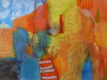 Картина под названием "The Poet" - Janis Zingitis, Подлинное произведение искусства, Масло