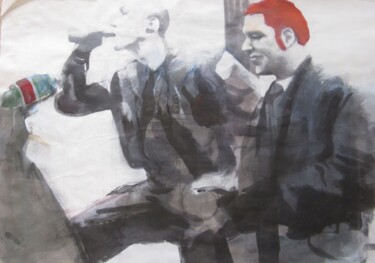 Peinture intitulée "Anarchists" par Janis Zingitis, Œuvre d'art originale