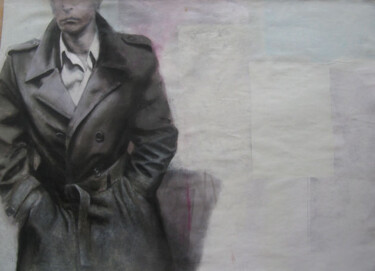 Peinture intitulée "He Works for KGB" par Janis Zingitis, Œuvre d'art originale