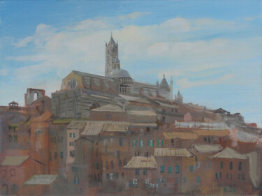 Peinture intitulée "Siena" par Janis Zingitis, Œuvre d'art originale, Acrylique