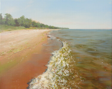 Malerei mit dem Titel "Baltic Sea in July" von Janis Zingitis, Original-Kunstwerk, Acryl