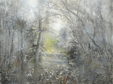 Malarstwo zatytułowany „Forest Side” autorstwa Janis Zingitis, Oryginalna praca, Akryl