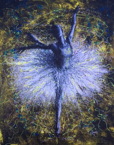 Peinture intitulée "La danseuse 01" par Jean-Michel Botsen, Œuvre d'art originale, Acrylique
