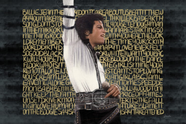 Arte digitale intitolato "Tribute to Michael…" da Jean-Michel Botsen, Opera d'arte originale, Pittura digitale
