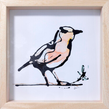 Картина под названием "Bird" - Jean-Michel Botsen, Подлинное произведение искусства, Акрил