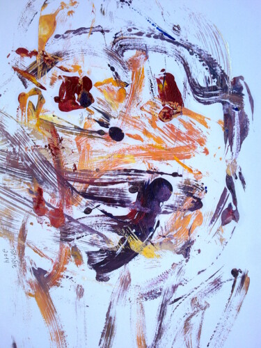 Malerei mit dem Titel "composition # 4" von Janna Shulrufer, Original-Kunstwerk, Öl