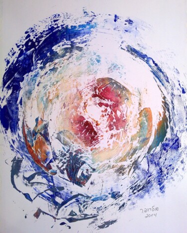 Malerei mit dem Titel "composition # 5" von Janna Shulrufer, Original-Kunstwerk, Öl