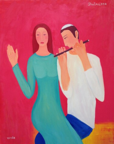 Картина под названием "Song of Songs" - Janna Shulrufer, Подлинное произведение искусства, Масло