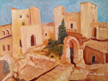 Schilderij getiteld "View at City of Dav…" door Janna Shulrufer, Origineel Kunstwerk, Olie