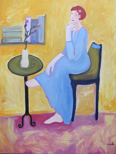 Pintura intitulada "In the room" por Janna Shulrufer, Obras de arte originais, Óleo