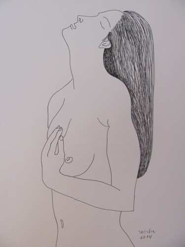 Dessin intitulée "drawing 3" par Janna Shulrufer, Œuvre d'art originale, Stylo gel