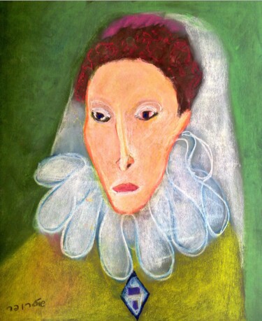 Рисунок под названием "Portrait of Elizabe…" - Janna Shulrufer, Подлинное произведение искусства, Пастель