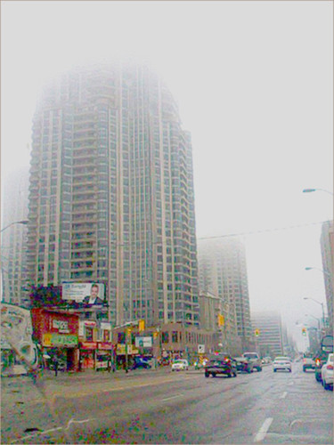 Photography titled "Toronto in the rain…" by Janos Gardonyi, Original Artwork, Digital Photography