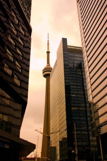 Photography titled "CN Tower in a new c…" by Janos Gardonyi, Original Artwork