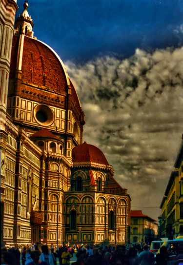 Photography titled "FLORENTINE SUNSET" by Janos Gardonyi, Original Artwork