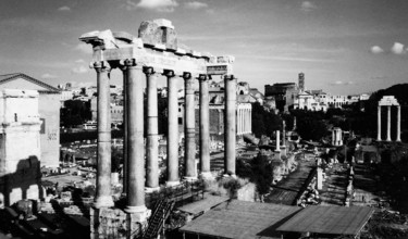 Photography titled "FORUM ROMANUM - ROM…" by Janos Gardonyi, Original Artwork