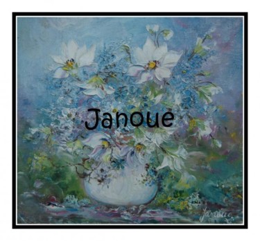 Peinture intitulée "bouquet floral" par Janoue, Œuvre d'art originale