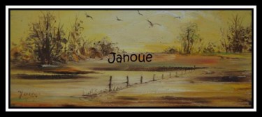 Peinture intitulée "et le soleil se leva" par Janoue, Œuvre d'art originale