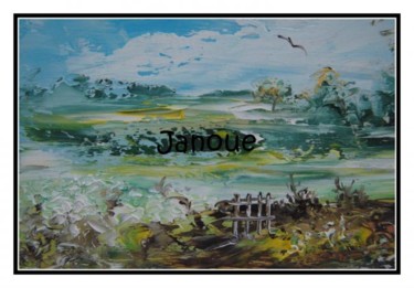 Peinture intitulée "mon chemin" par Janoue, Œuvre d'art originale