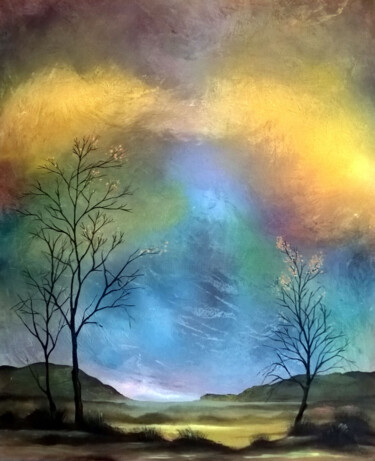 Картина под названием "Осеннее небо.jpg" - Jans Sergei, Подлинное произведение искусства