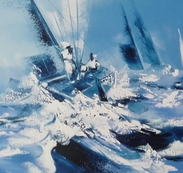 Malerei mit dem Titel "127 Giracoster" von Gilles Janson, Original-Kunstwerk, Öl