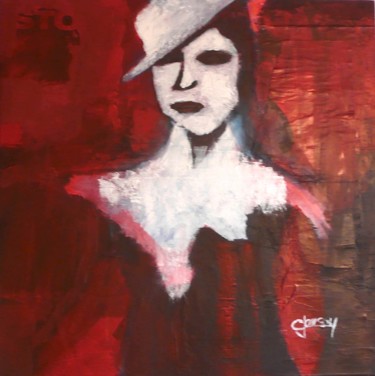 Painting titled "77-genevieve" by Gilles Janson, Original Artwork, Acrylic