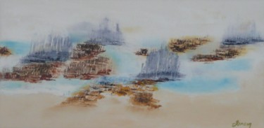 Peinture intitulée "161 Mangrove" par Gilles Janson, Œuvre d'art originale, Huile
