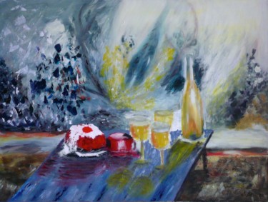 Painting titled "83 La Fête" by Gilles Janson, Original Artwork, Acrylic