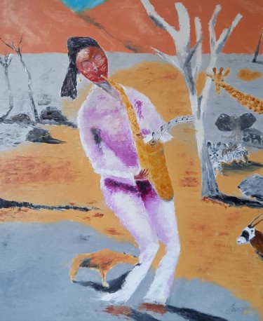 Peinture intitulée "244 Namibie insolite" par Gilles Janson, Œuvre d'art originale, Huile