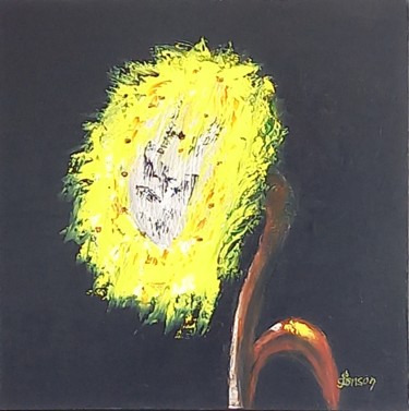 Pittura intitolato "257 Soleil" da Gilles Janson, Opera d'arte originale, Olio