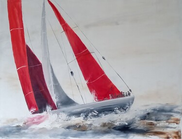 Painting titled "275 Elégance" by Gilles Janson, Original Artwork, Oil