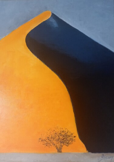 Peinture intitulée "326 Namib Naukluft" par Gilles Janson, Œuvre d'art originale, Huile