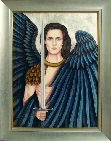 Peinture intitulée "ANGEL" par Janusz Magiera, Œuvre d'art originale, Huile