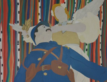 Pittura intitolato "1918.jpg" da Janusz Malik, Opera d'arte originale, Olio
