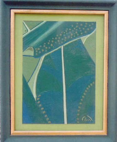Painting titled "Un dernier vert ava…" by Janusz Malik, Original Artwork