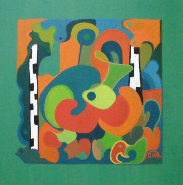 Peinture intitulée "Nectar de Ptaszkoub…" par Janusz Malik, Œuvre d'art originale