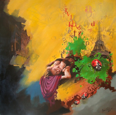 Peinture intitulée "Dream" par Janusz Orzechowski, Œuvre d'art originale, Huile