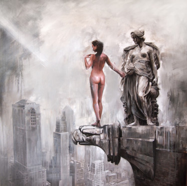 Pintura intitulada "Top" por Janusz Orzechowski, Obras de arte originais, Acrílico