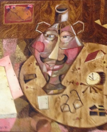 Painting titled "Homage to Paul Klee" by Jan Wall, Original Artwork, Oil