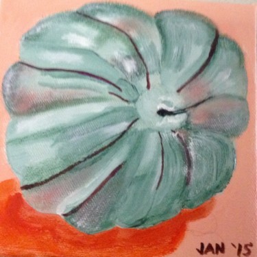 Painting titled "Tomatillo" by Jan Wall, Original Artwork, Oil