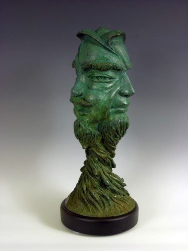 Sculpture titled "Wiseman - Bronze Sc…" by Tomoaki Orikasa, Original Artwork, Bronze
